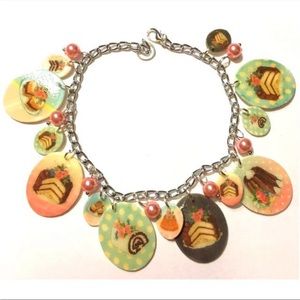 Bake Me A Cake Charm Bracelet